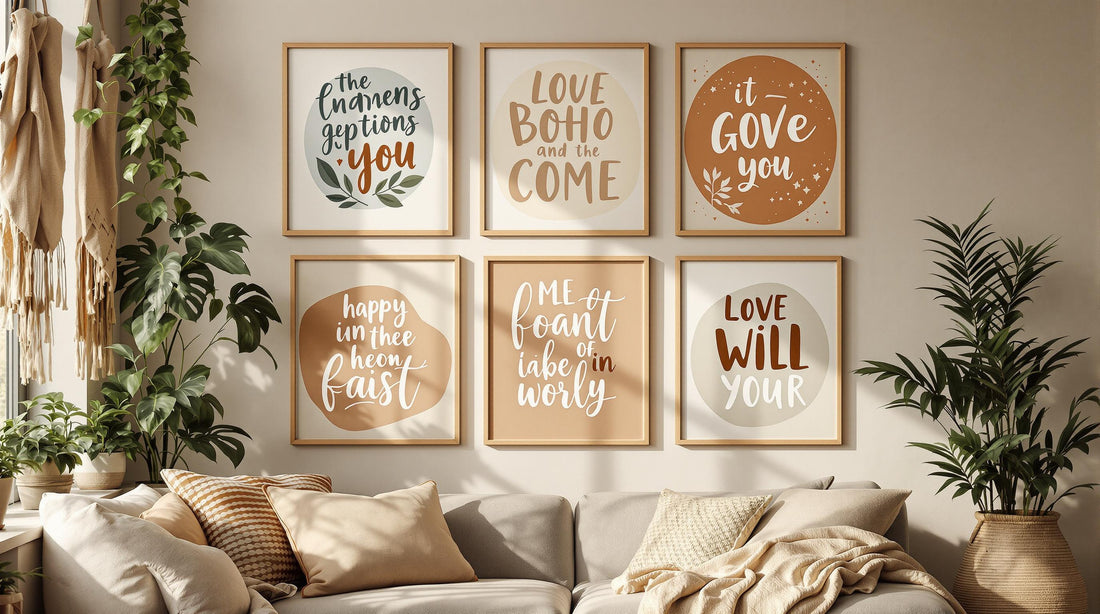 7 Boho Fonts for Wall Art