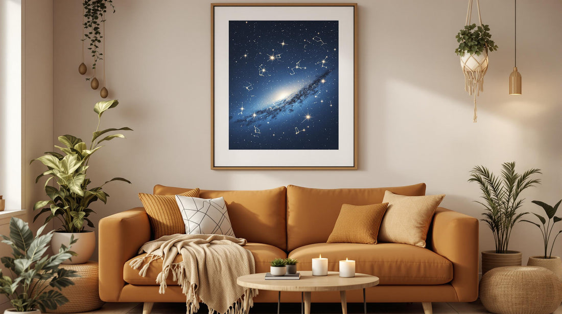 How to Style Night Sky Prints in Boho Spaces