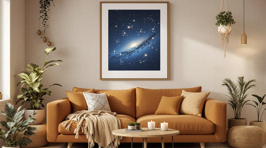 How to Style Night Sky Prints in Boho Spaces