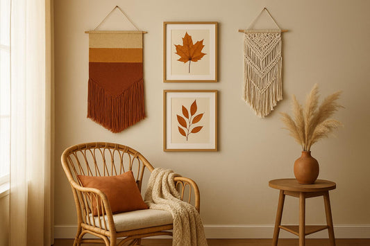 How to Style Seasonal Boho Wall Art