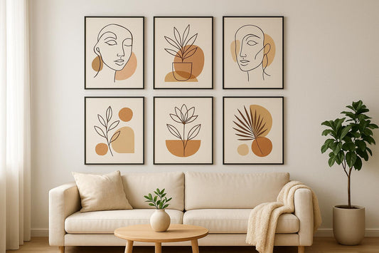 10 Boho Line Art Prints for Minimalist Homes