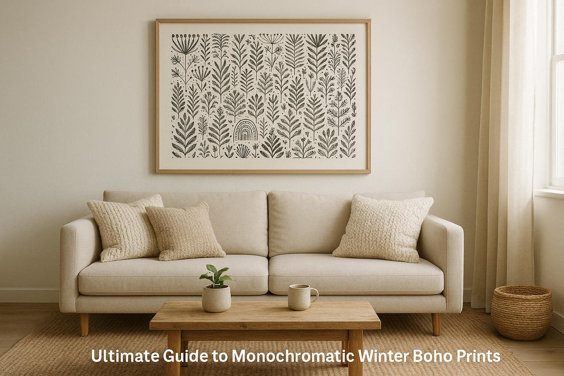 Ultimate Guide to Monochromatic Winter Boho Prints