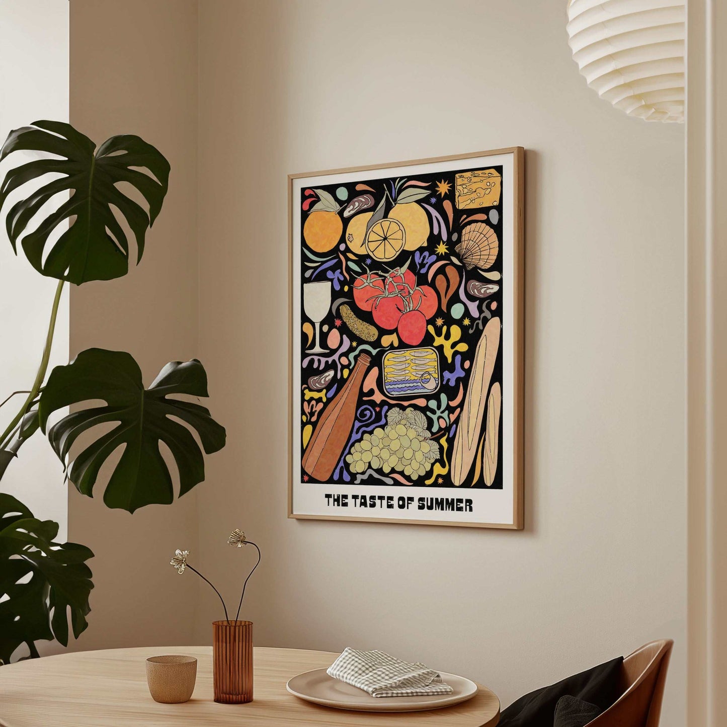 The Taste of Summer - Mediterranean Summer Feast Art Print