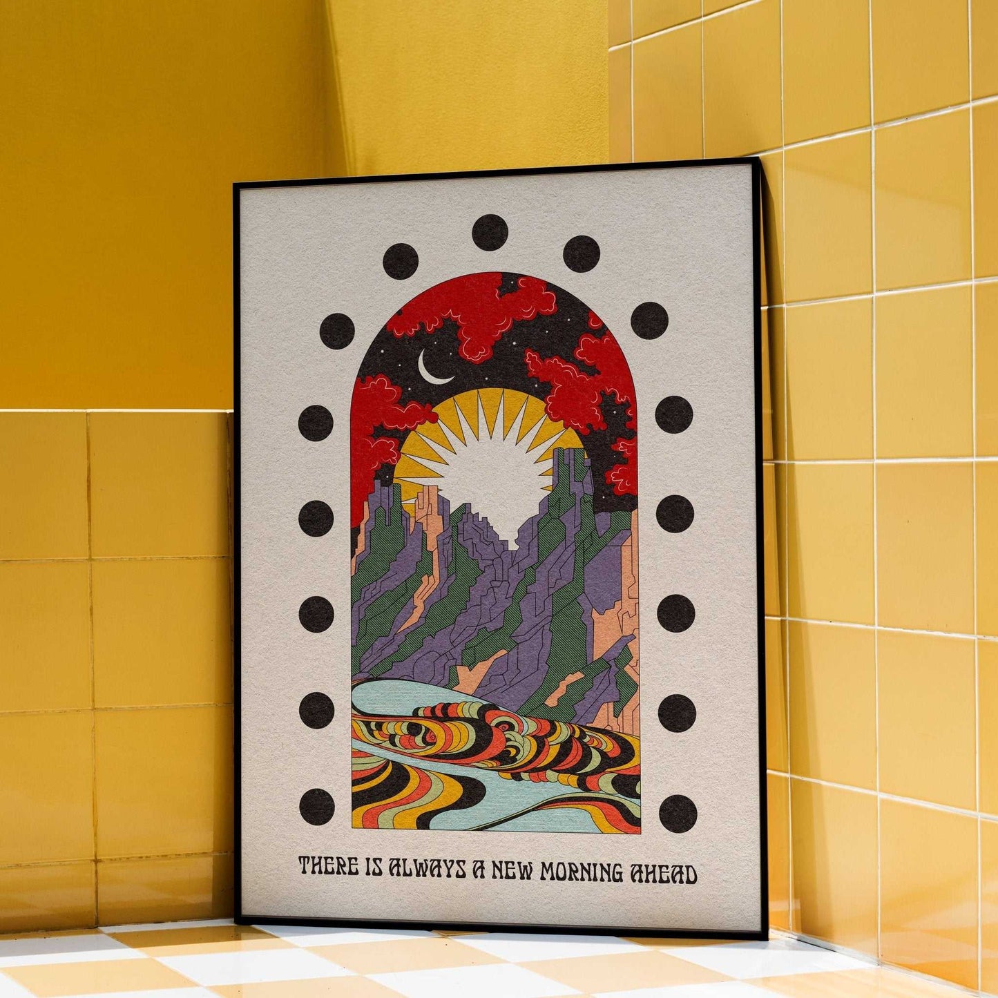 A New Morning Ahead Art Print - OMG KITTY