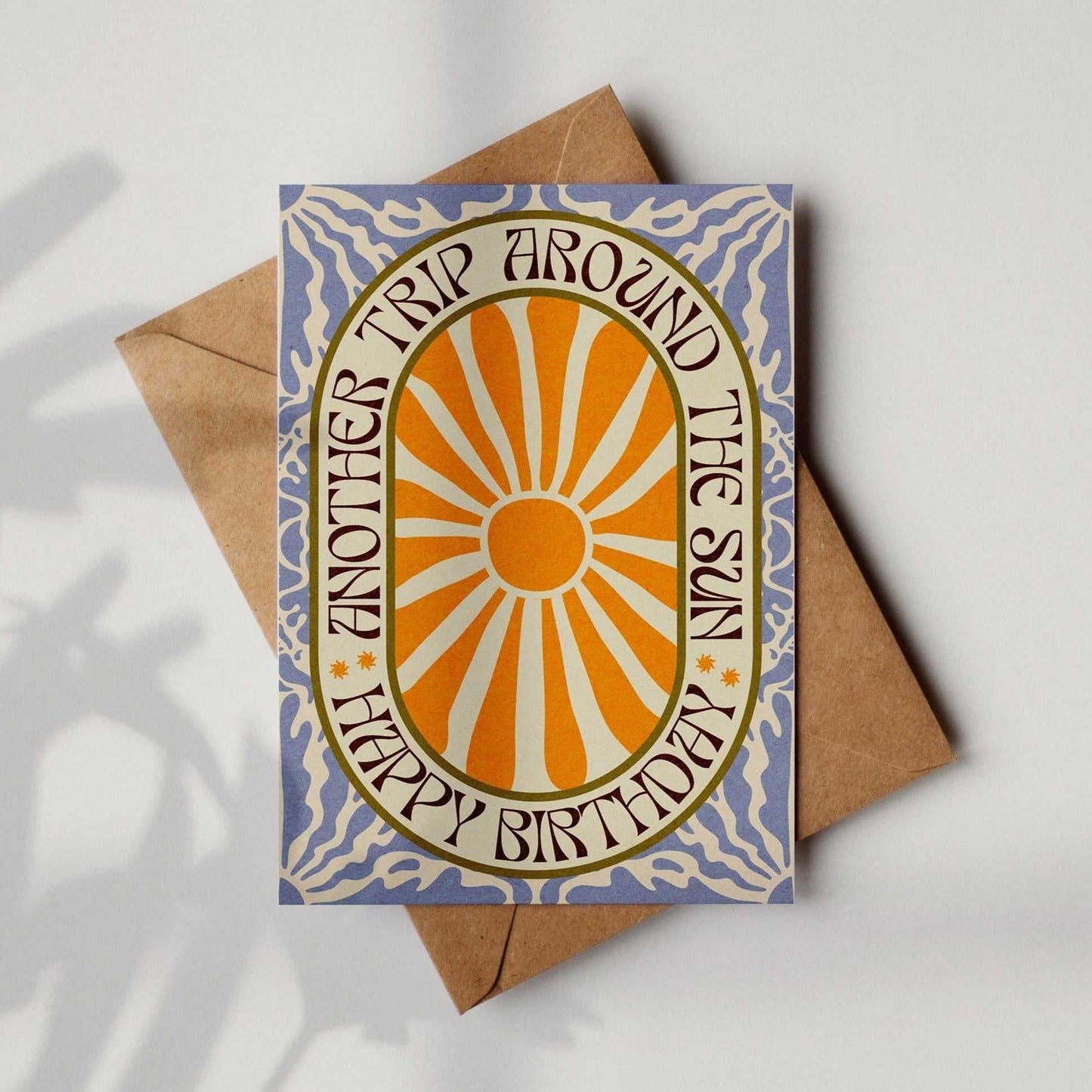 'Another Trip' Boho Sun Pattern A6 Birthday Card | Fully Recycled - OMG KITTY