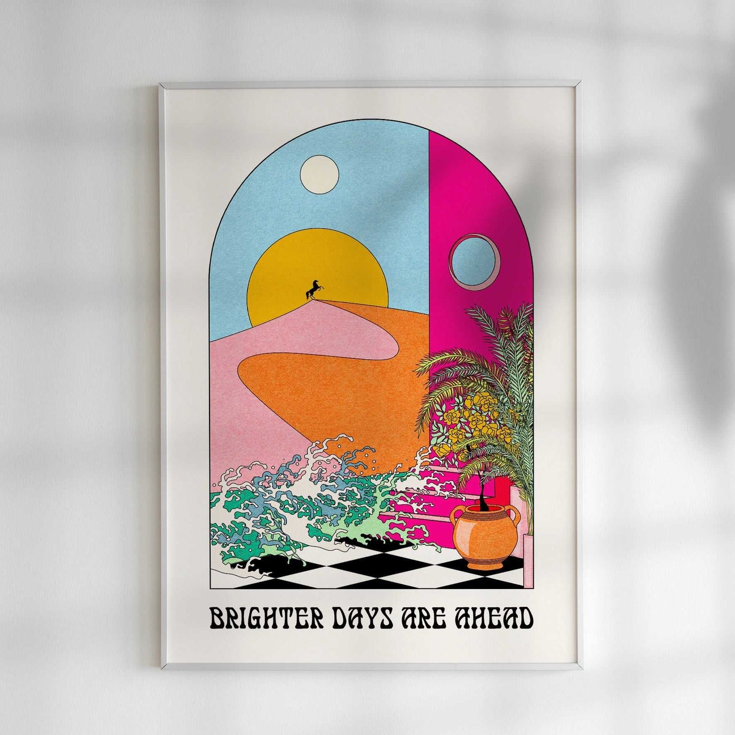 Brighter Days Ahead Art Print - OMG KITTY