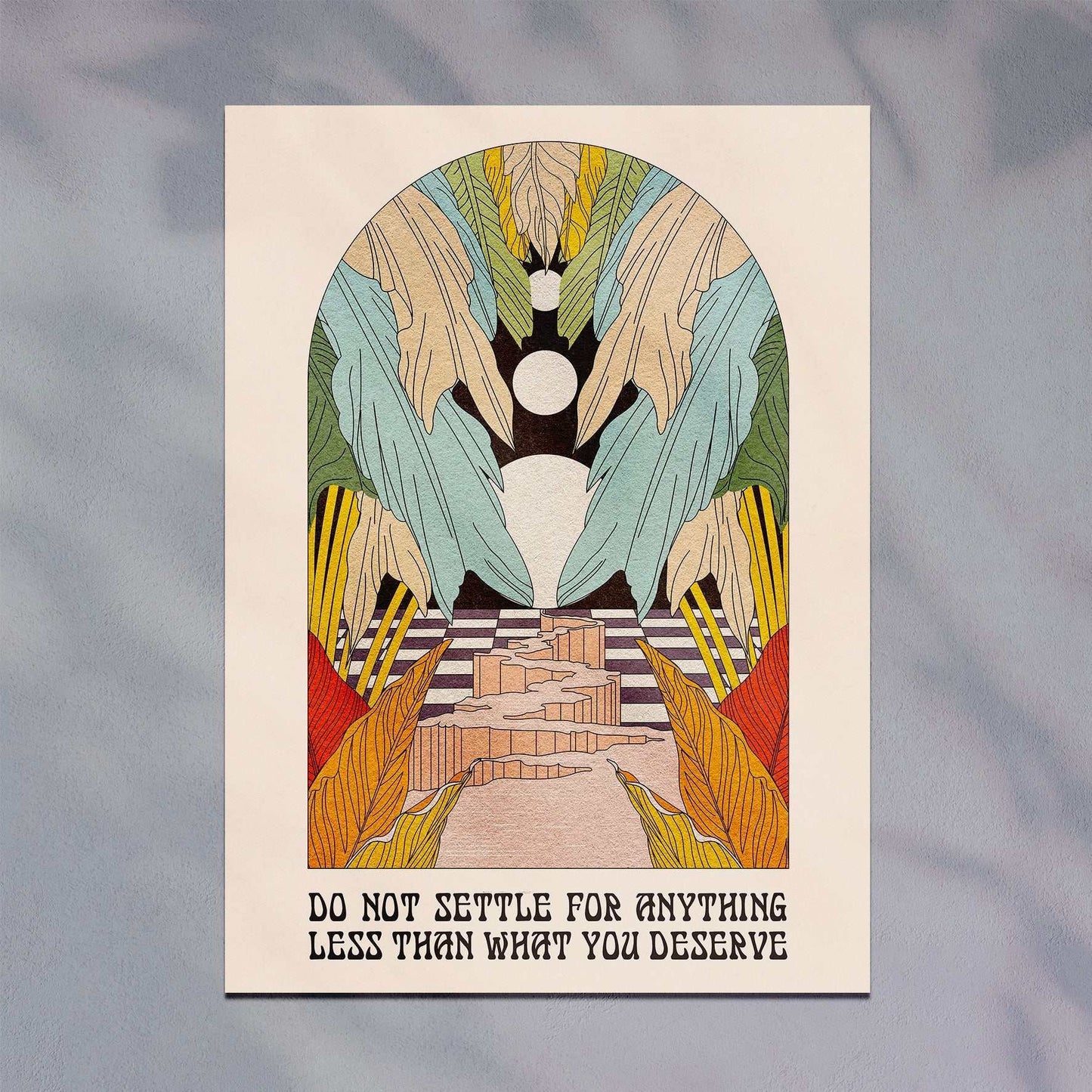 Don't Settle Celestial Art Print - OMG KITTY