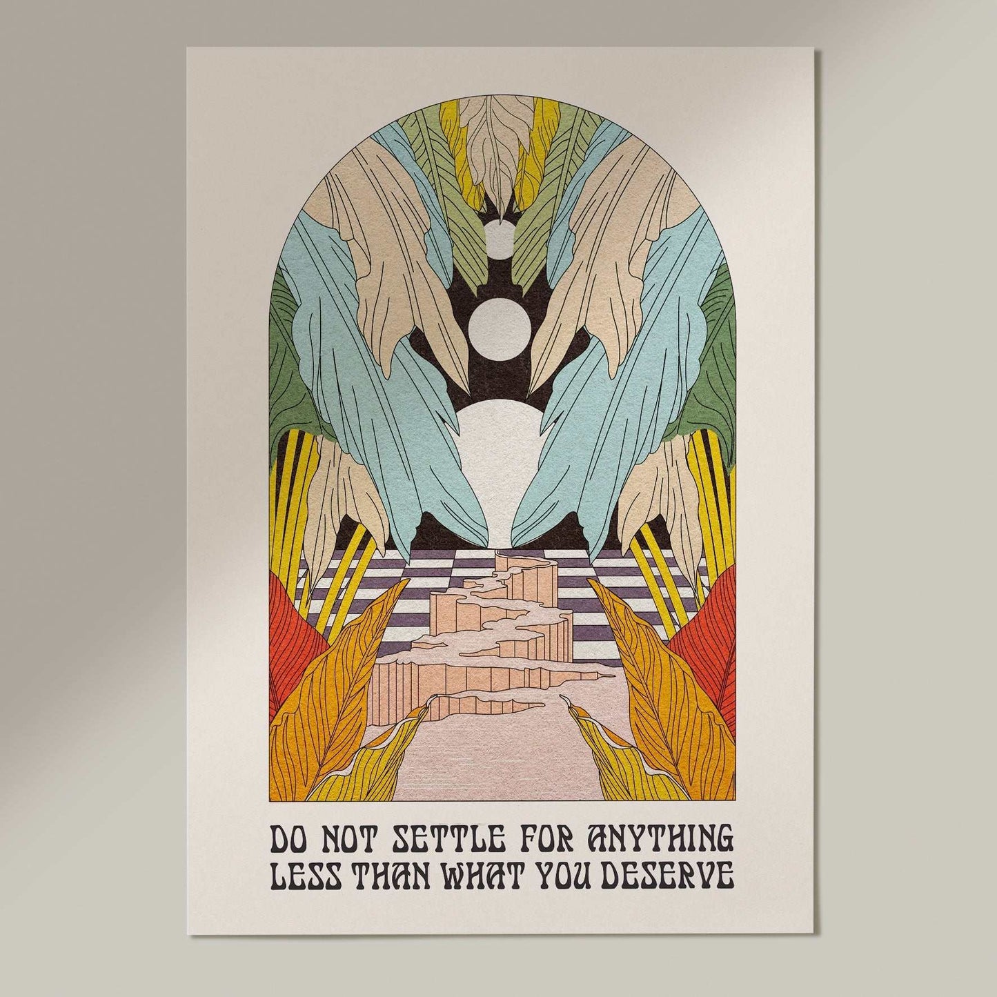 Don't Settle Celestial Art Print - OMG KITTY