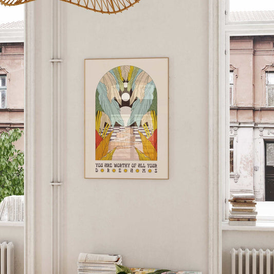Dream Worthy Art Print - OMG KITTY