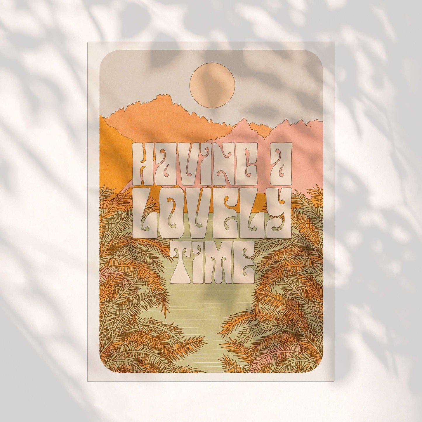 Having A Lovely Time Art Print - OMG KITTY