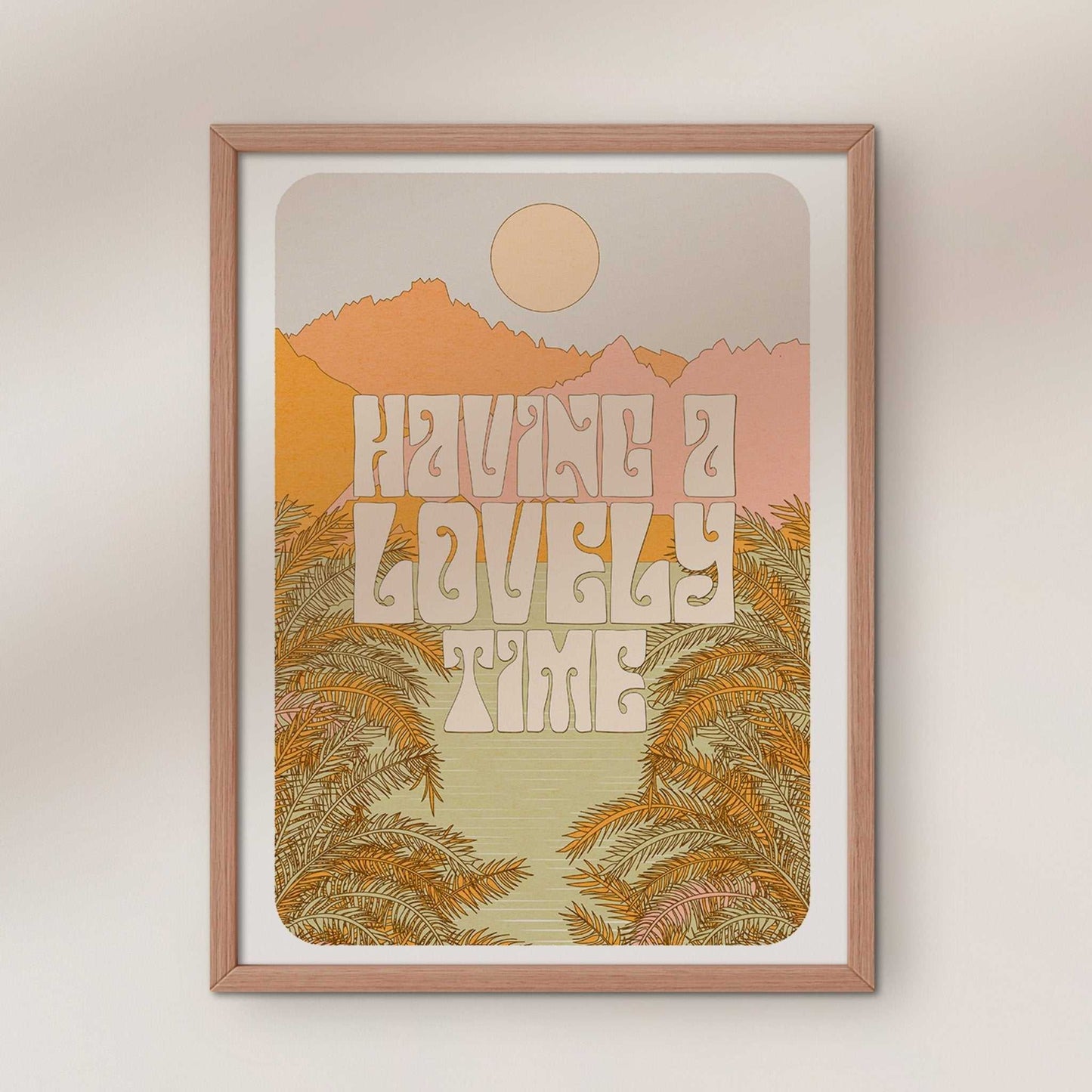 Having A Lovely Time Art Print - OMG KITTY