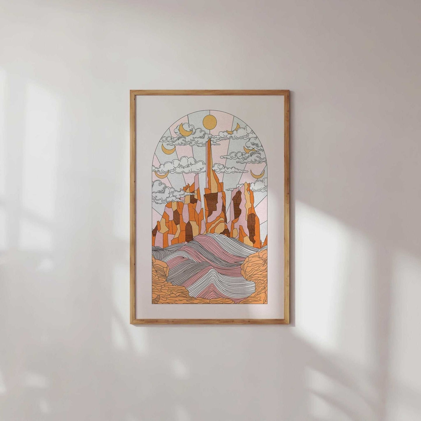 In The Mountains Art Print - OMG KITTY