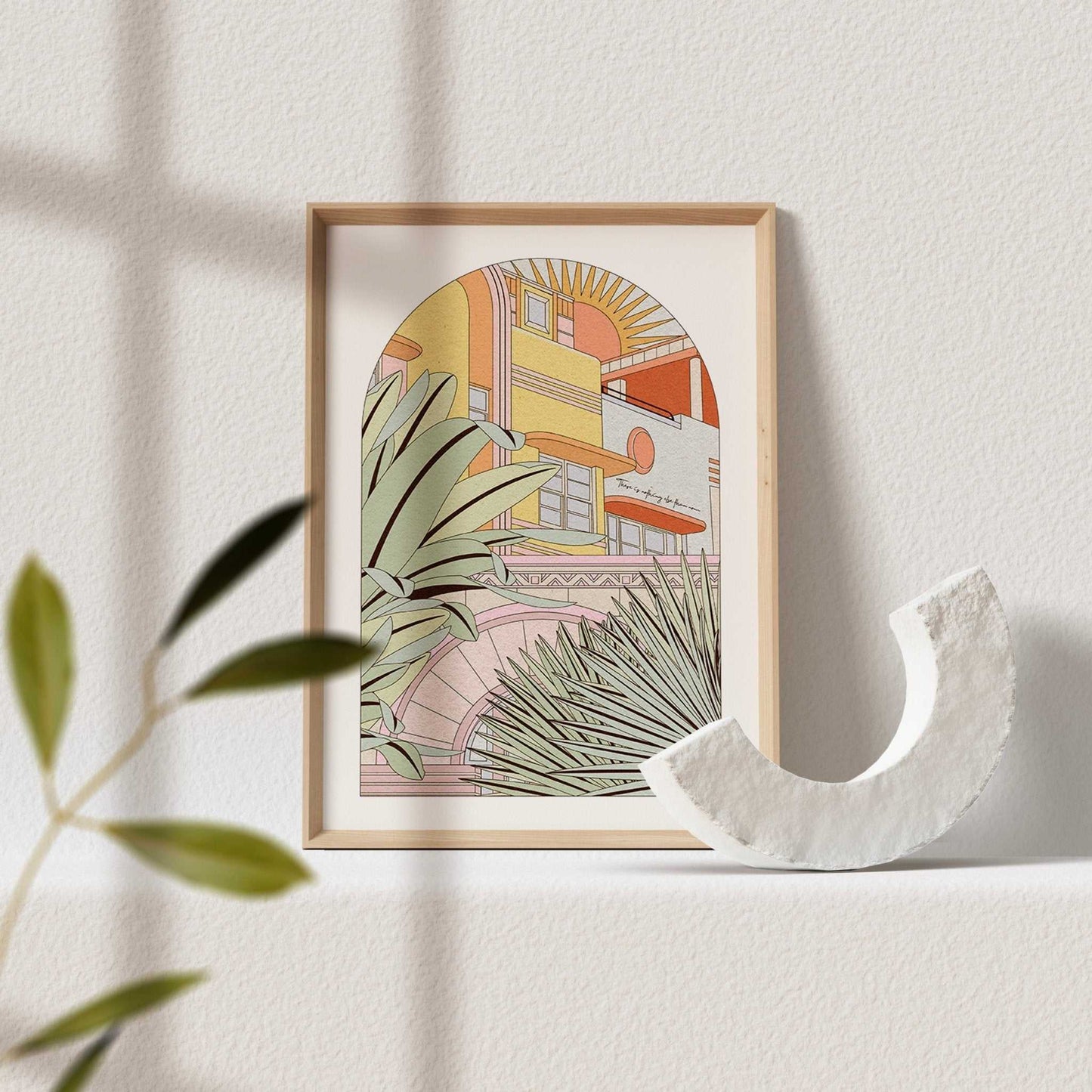 Miami Art Print Poster - OMG KITTY