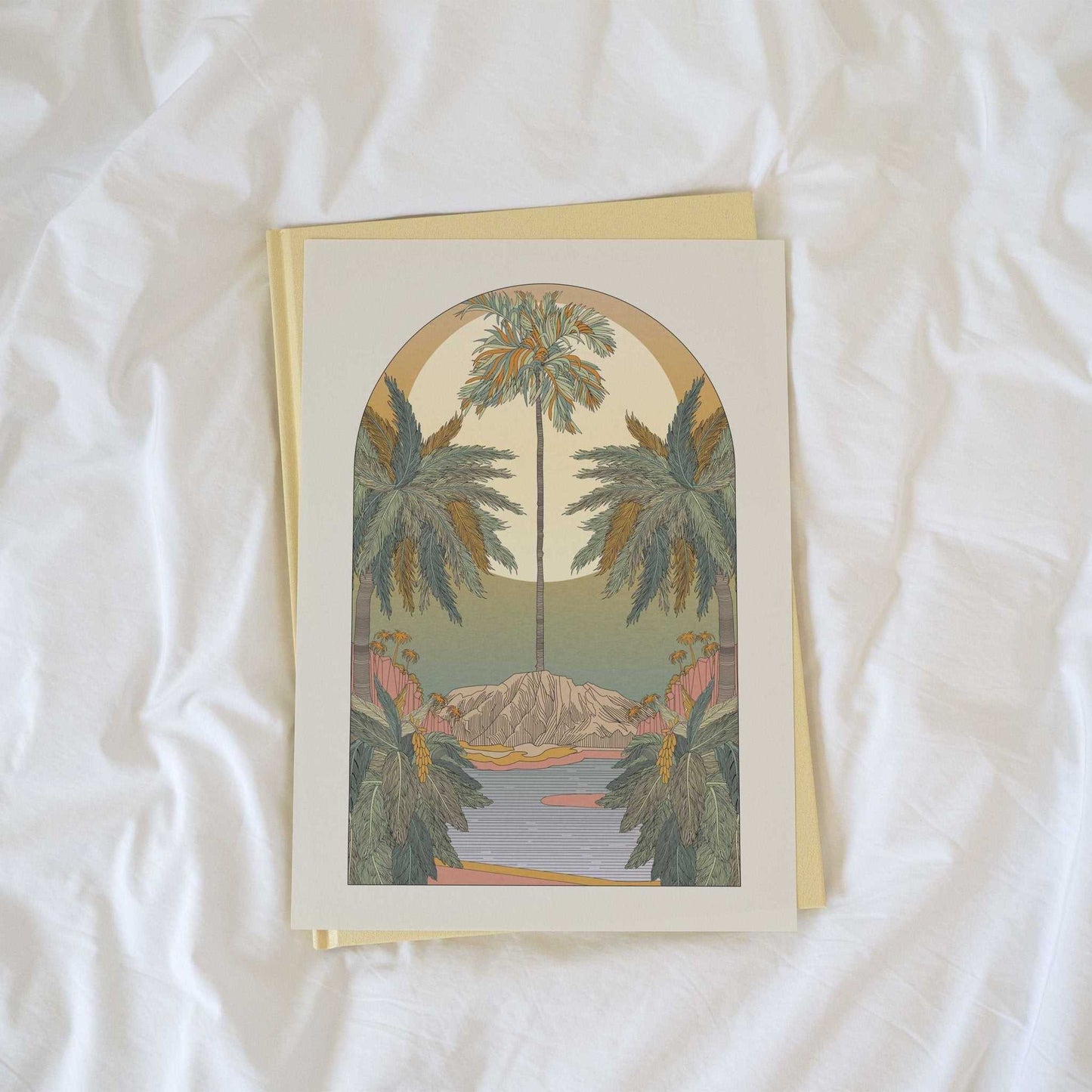 Palm Island Art Print - OMG KITTY
