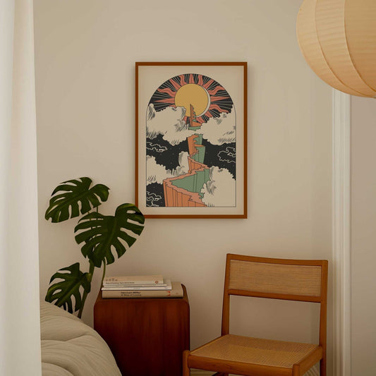 Path to the Sun Art Print - OMG KITTY