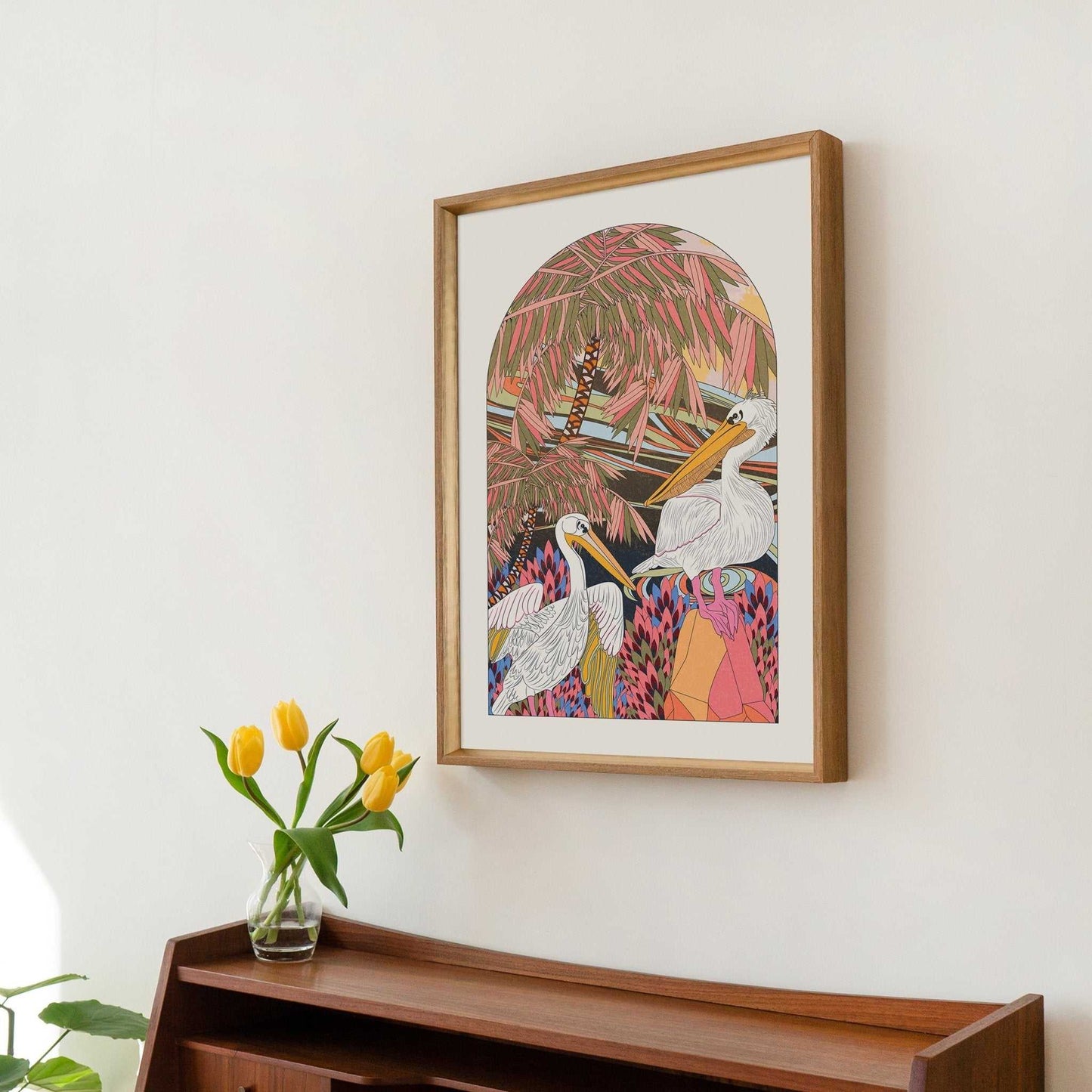 Pelicans Art Print - OMG KITTY