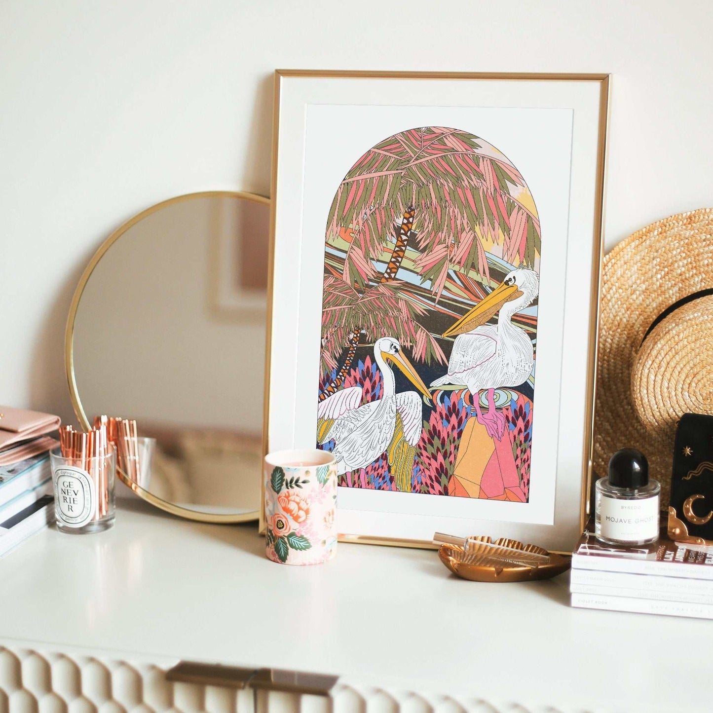 Pelicans Art Print - OMG KITTY