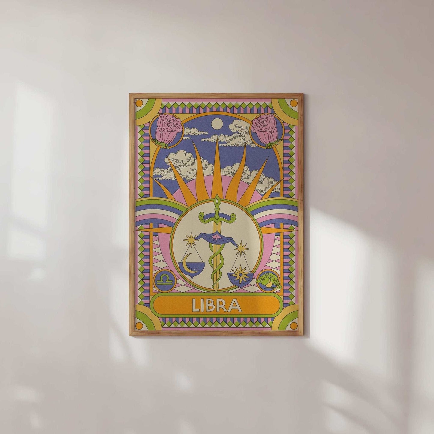 Star Sign Zodiac Celestial Art Print - OMG KITTY