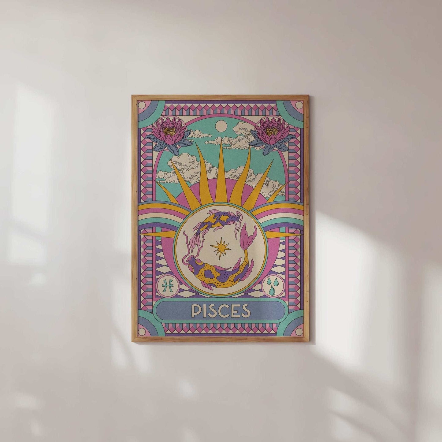 Star Sign Zodiac Celestial Art Print - OMG KITTY