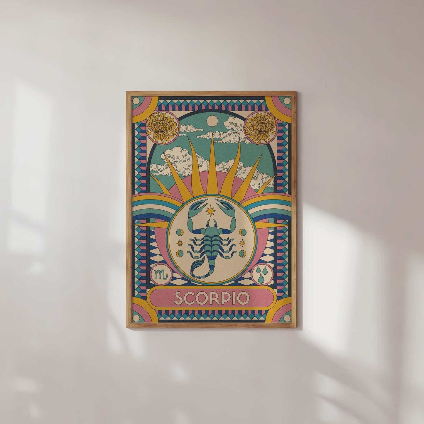 Star Sign Zodiac Celestial Art Print - OMG KITTY
