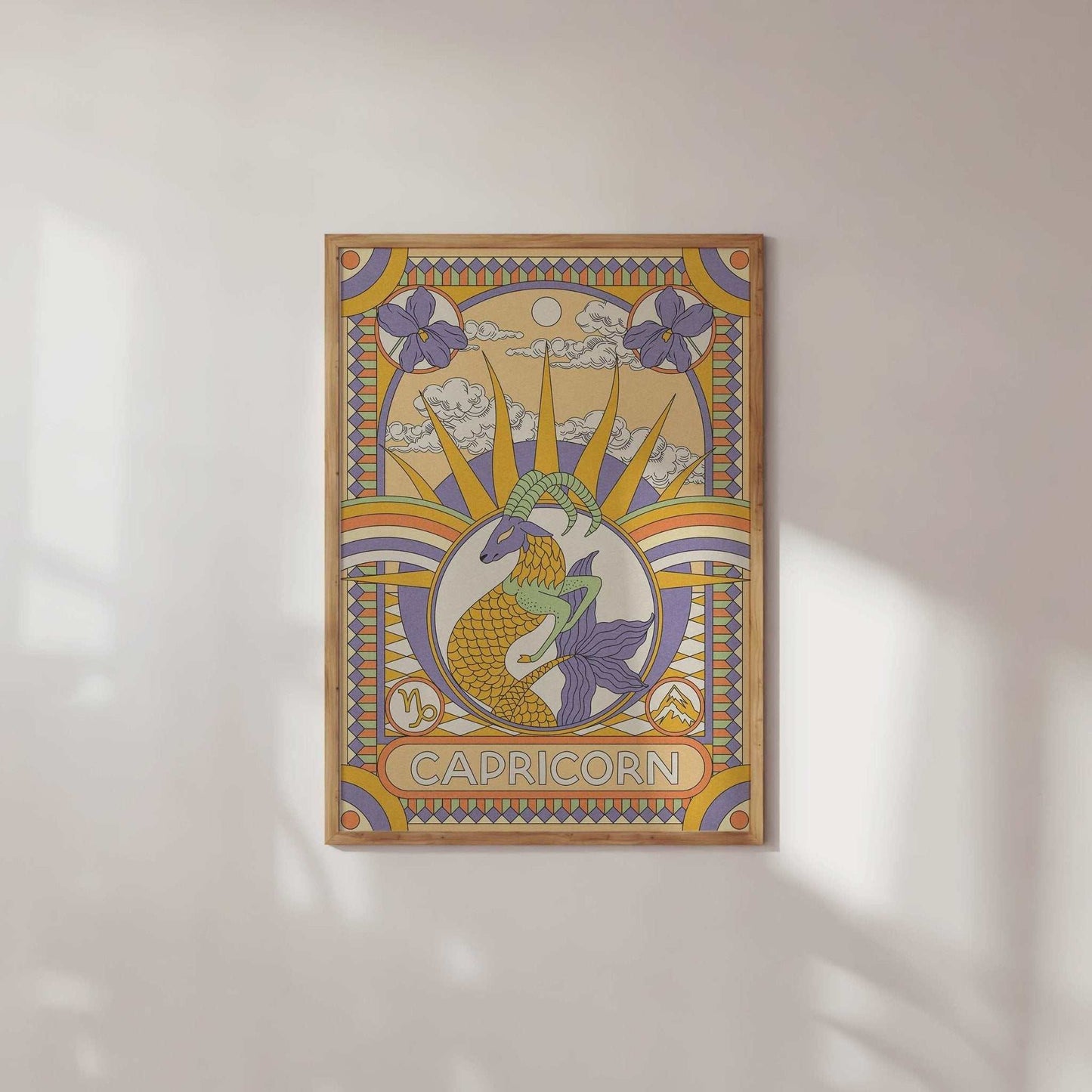 Star Sign Zodiac Celestial Art Print - OMG KITTY