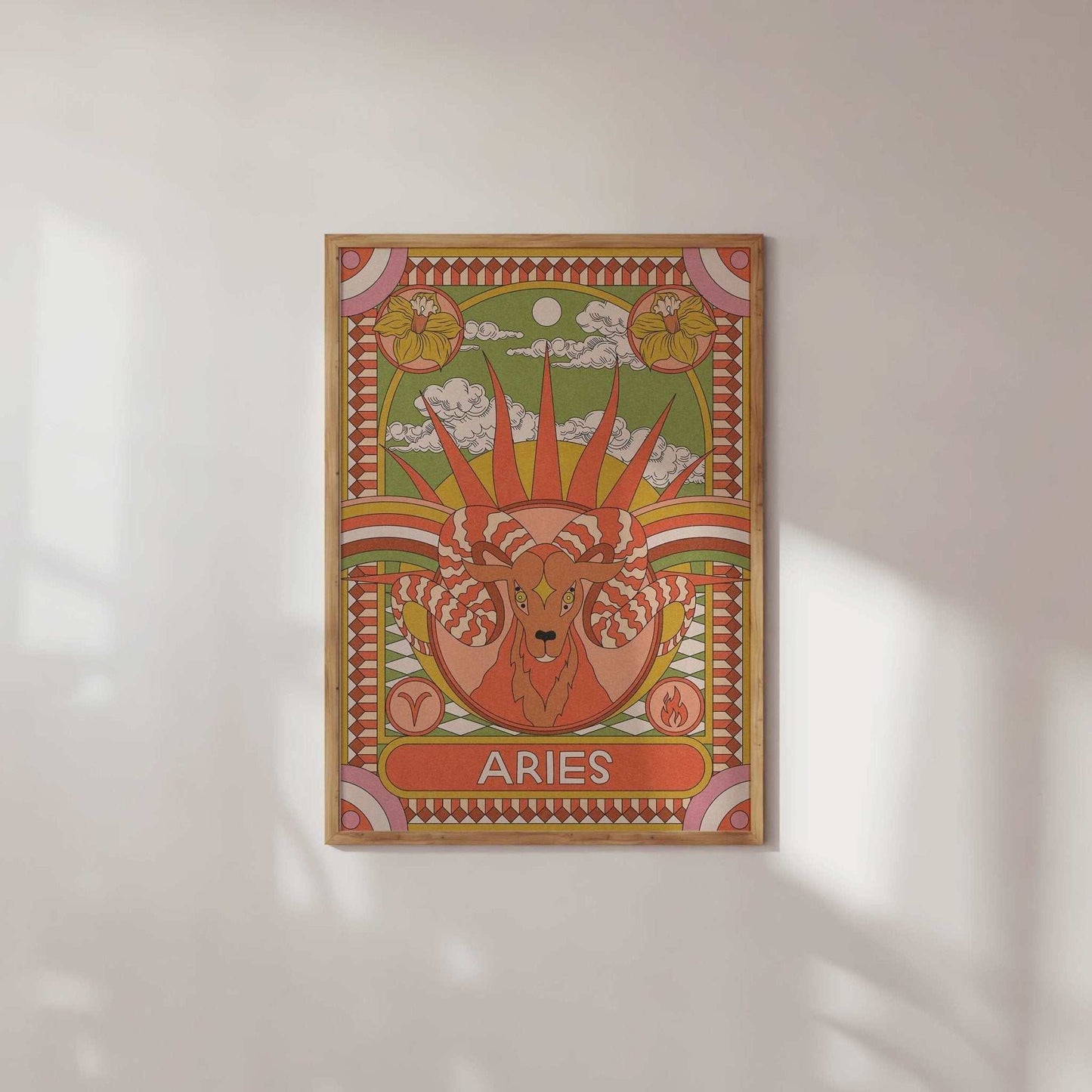 Star Sign Zodiac Celestial Art Print - OMG KITTY