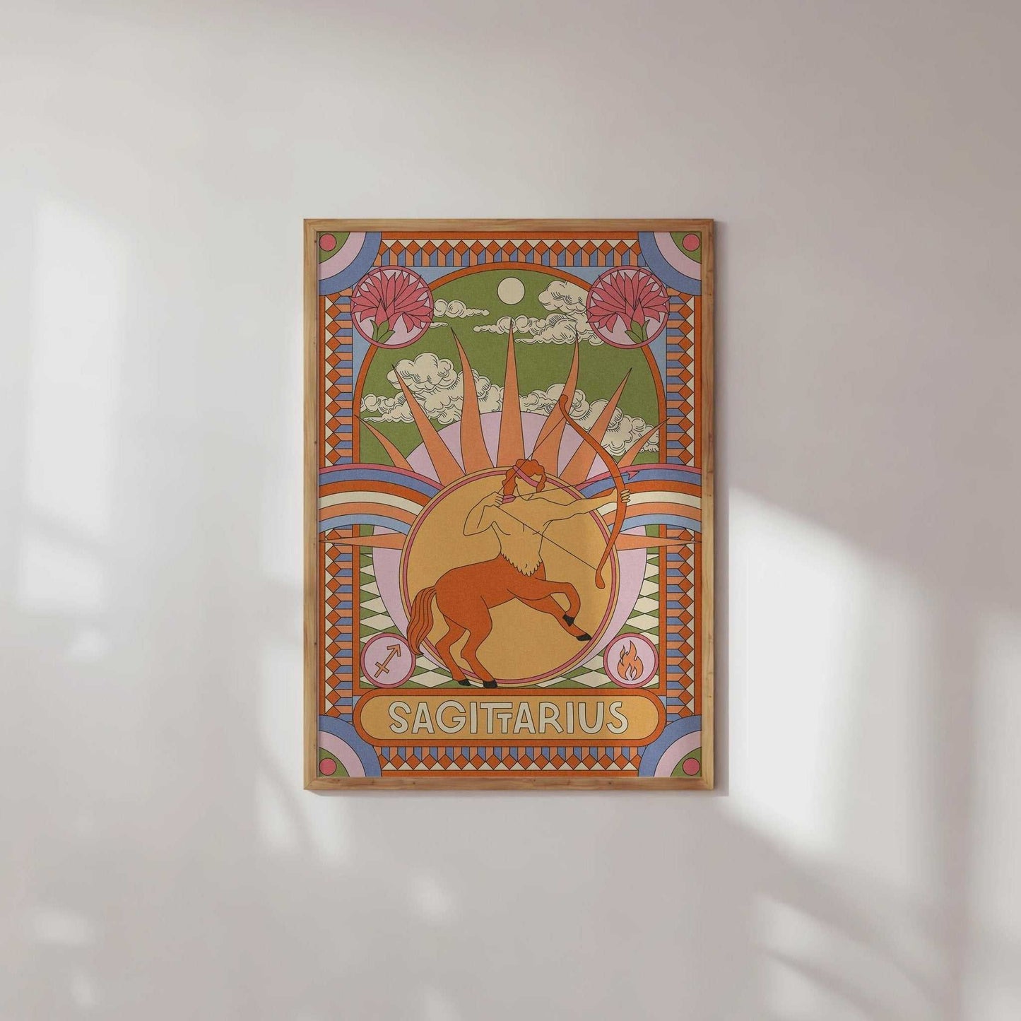 Star Sign Zodiac Celestial Art Print - OMG KITTY