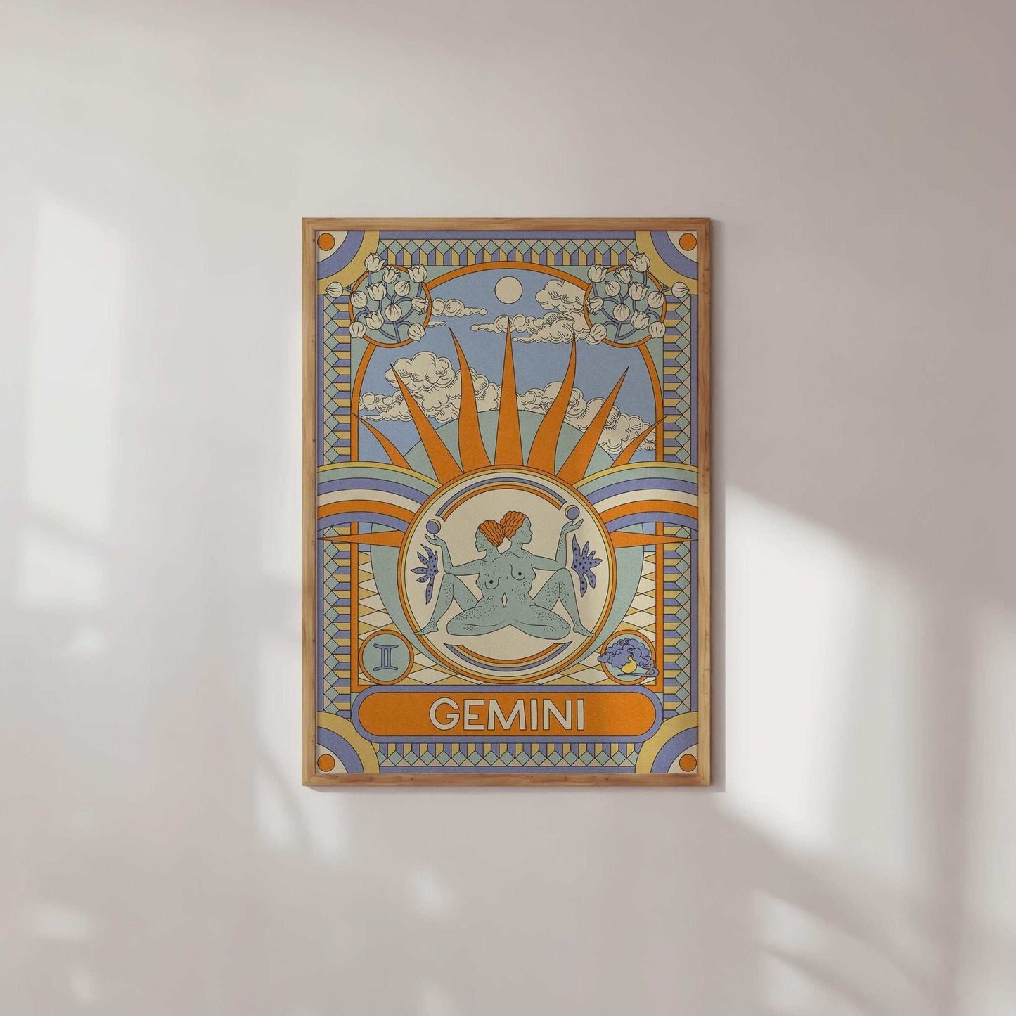 Star Sign Zodiac Celestial Art Print - OMG KITTY