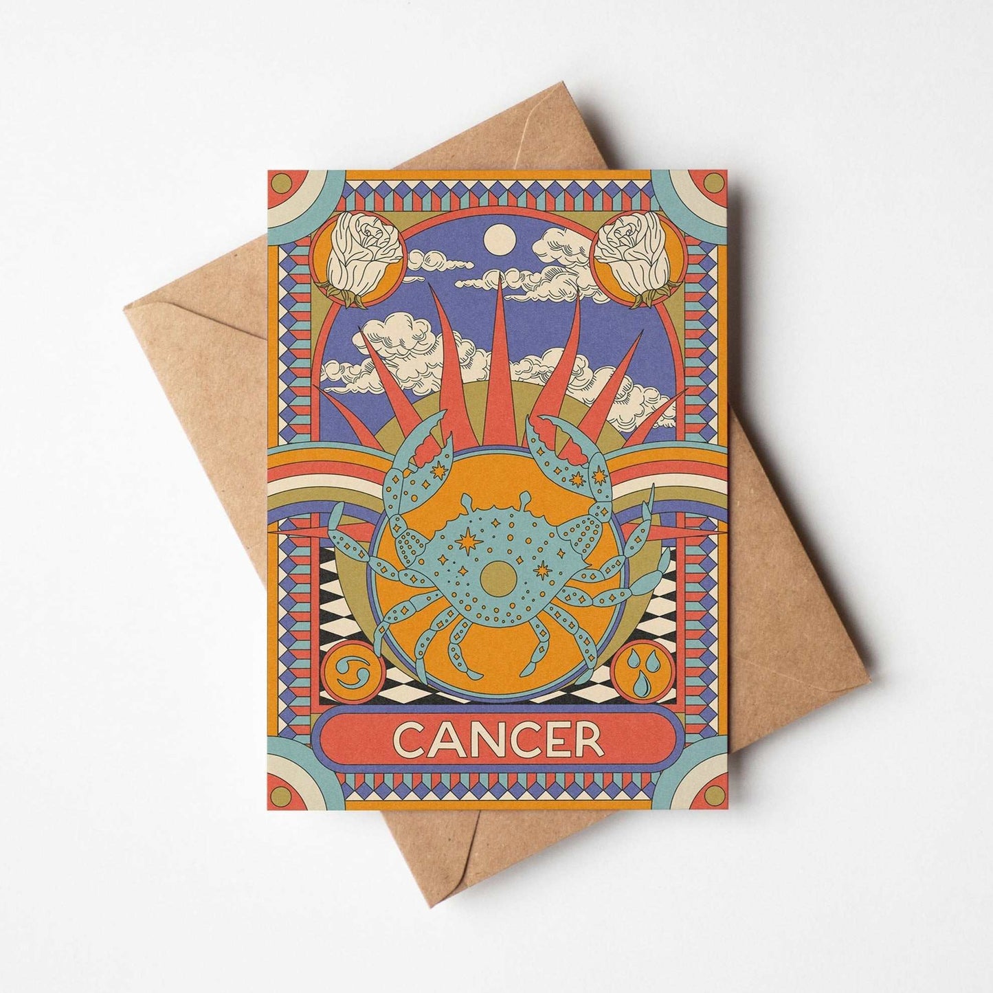 Star Sign Zodiac Horoscope Celestial Greetings Card | Fully Recycled - OMG KITTY