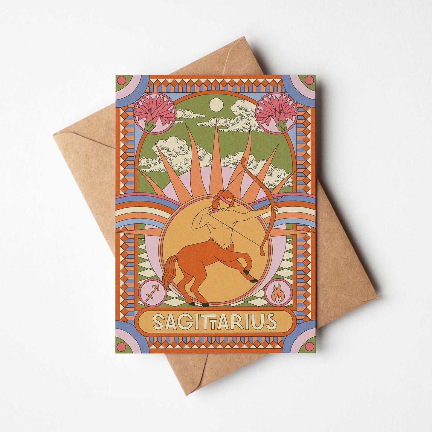 Star Sign Zodiac Horoscope Celestial Greetings Card | Fully Recycled - OMG KITTY