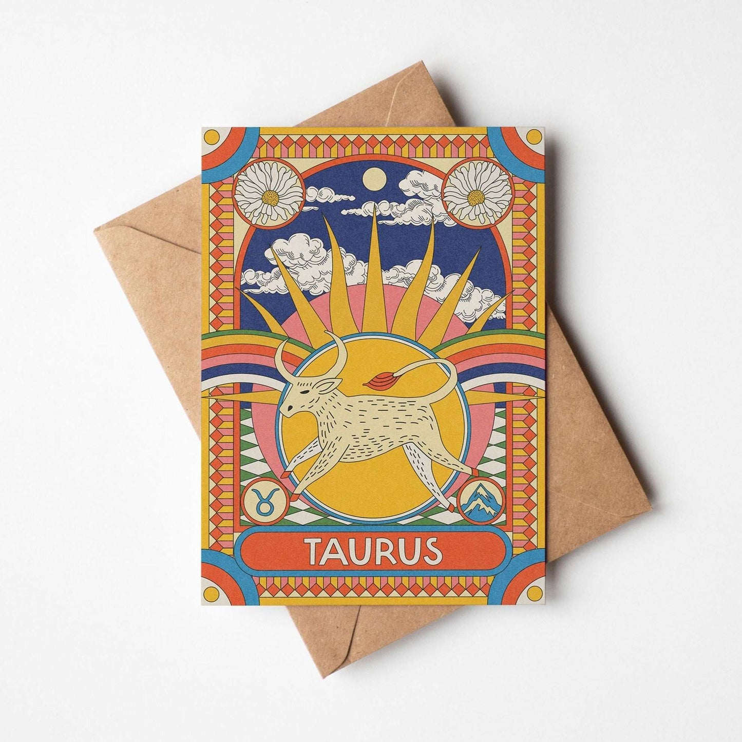 Star Sign Zodiac Horoscope Celestial Greetings Card | Fully Recycled - OMG KITTY