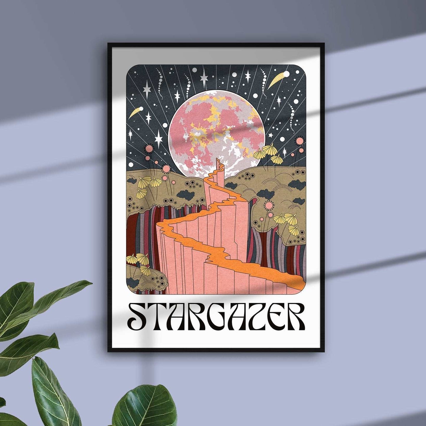 Stargazer art print - OMG KITTY
