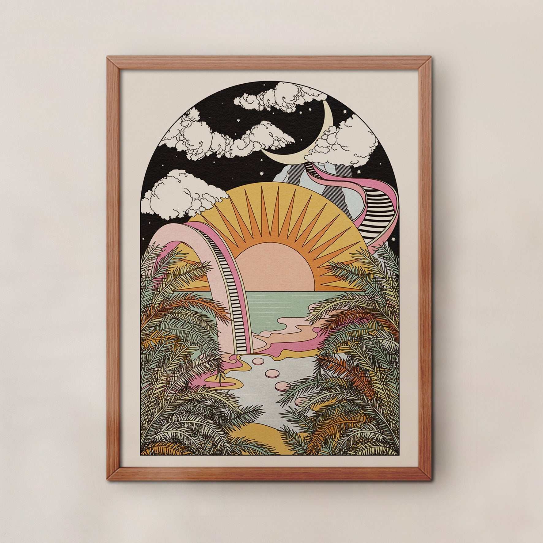 The Best View art print - OMG KITTY