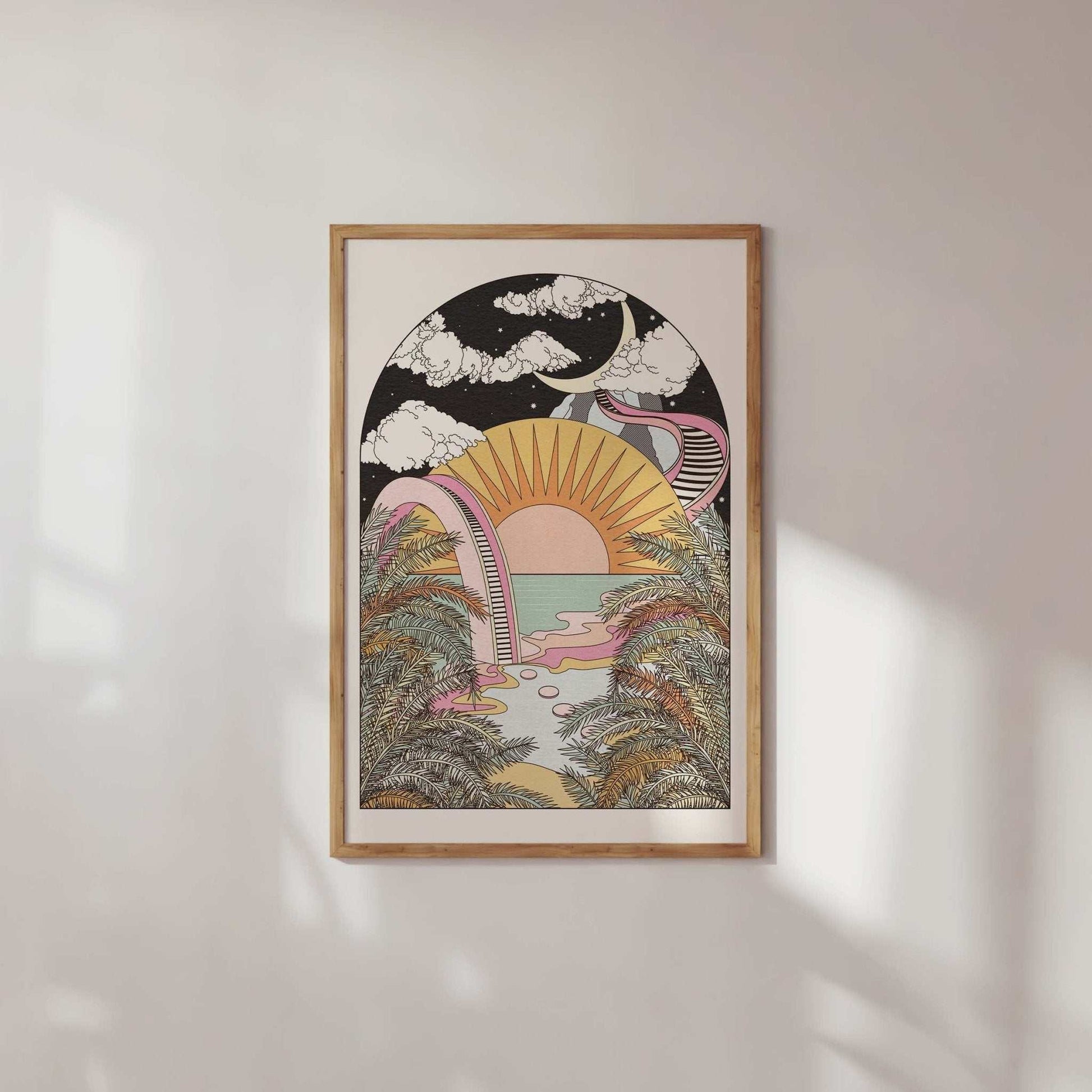 The Best View art print - OMG KITTY