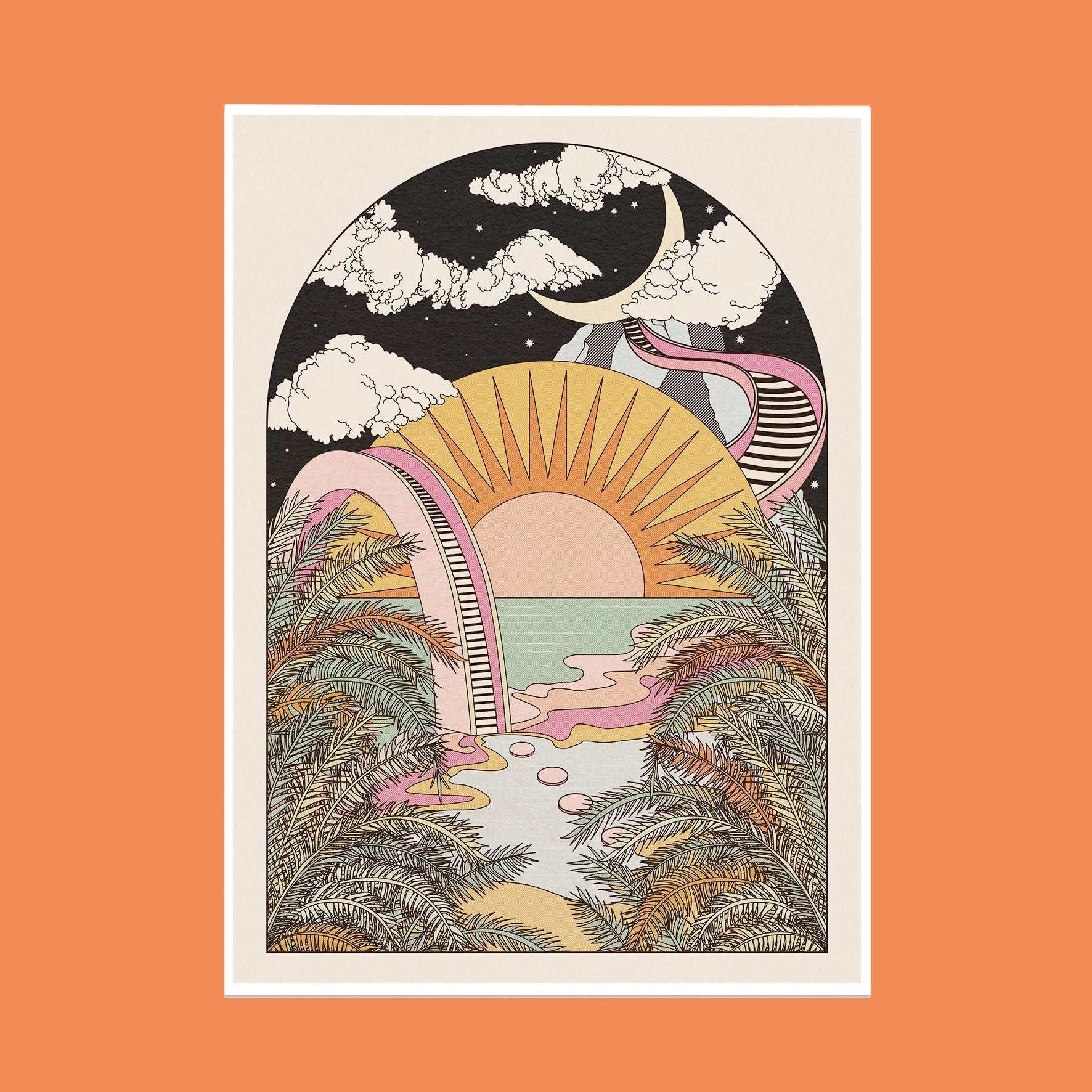 The Best View art print - OMG KITTY