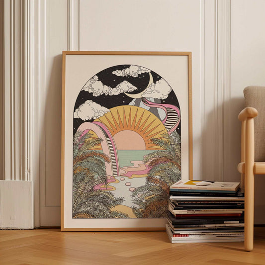 The Best View art print - OMG KITTY