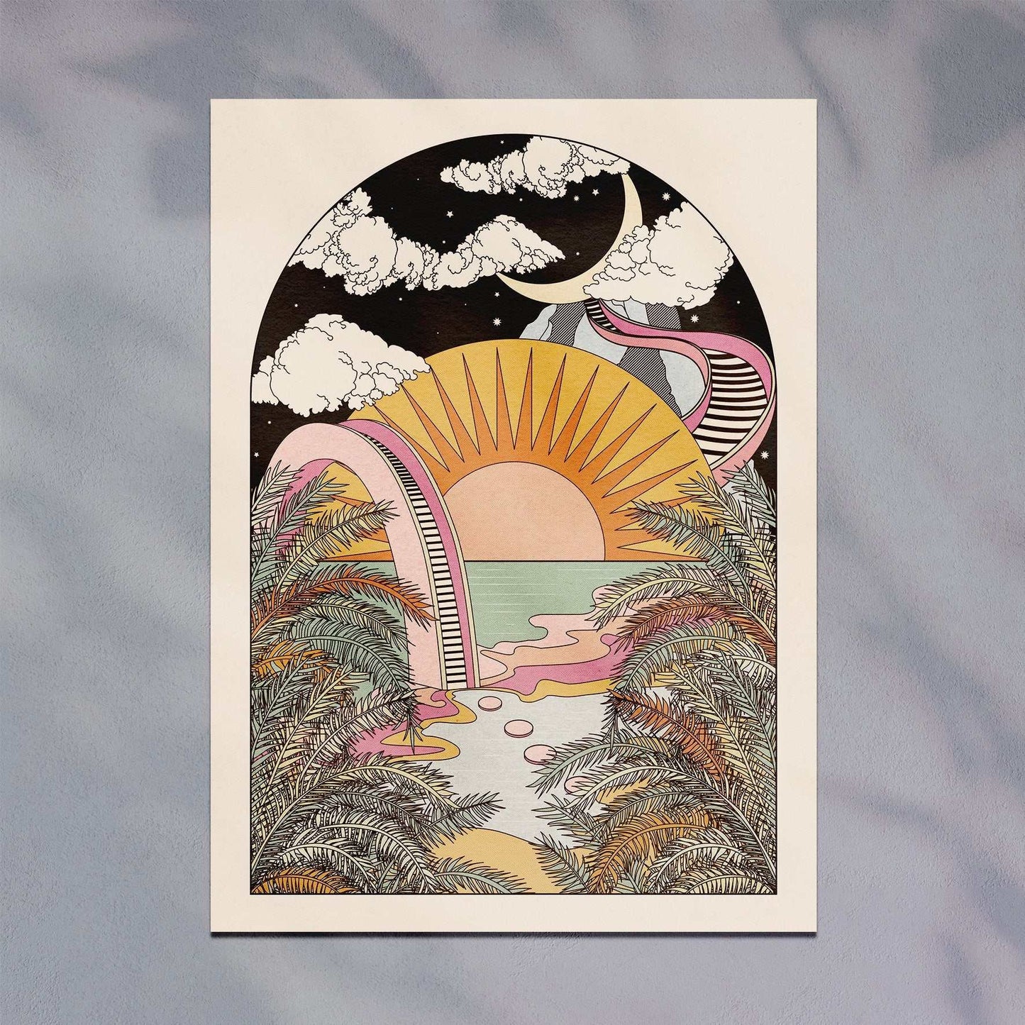 The Best View art print - OMG KITTY