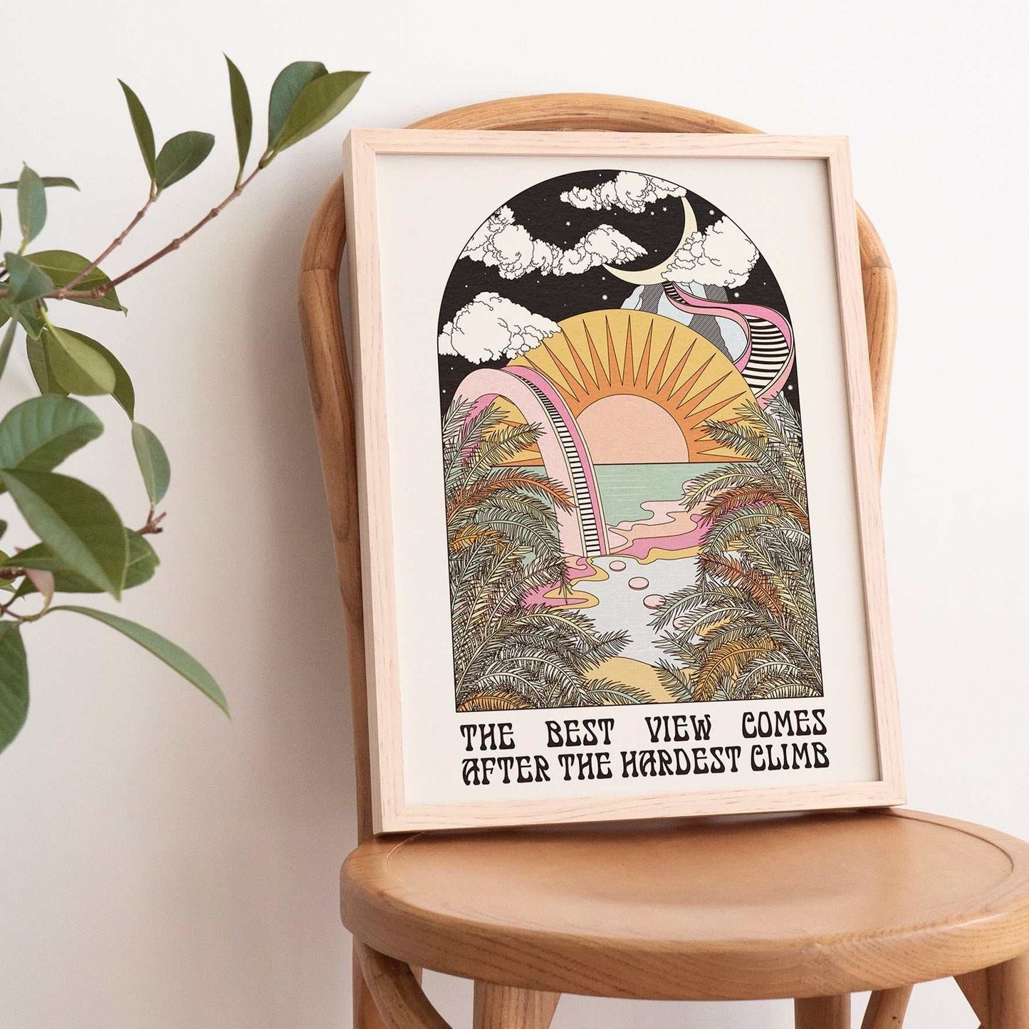 The Best View art print - OMG KITTY
