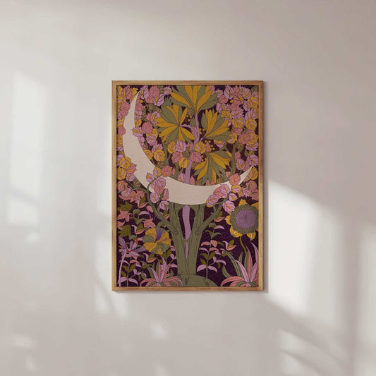 The Moon Art Print - OMG KITTY