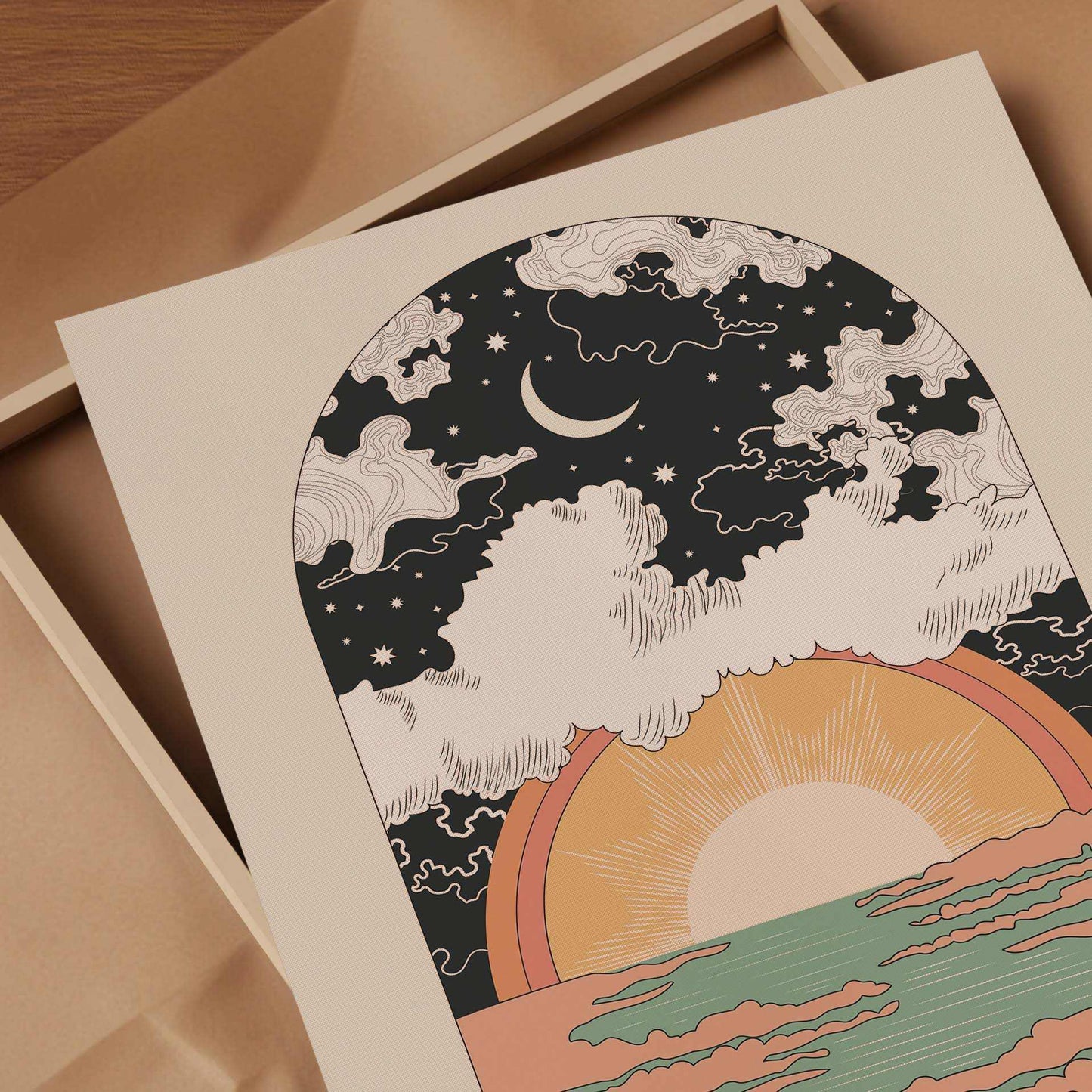 The Sun Will Rise Art Print - OMG KITTY
