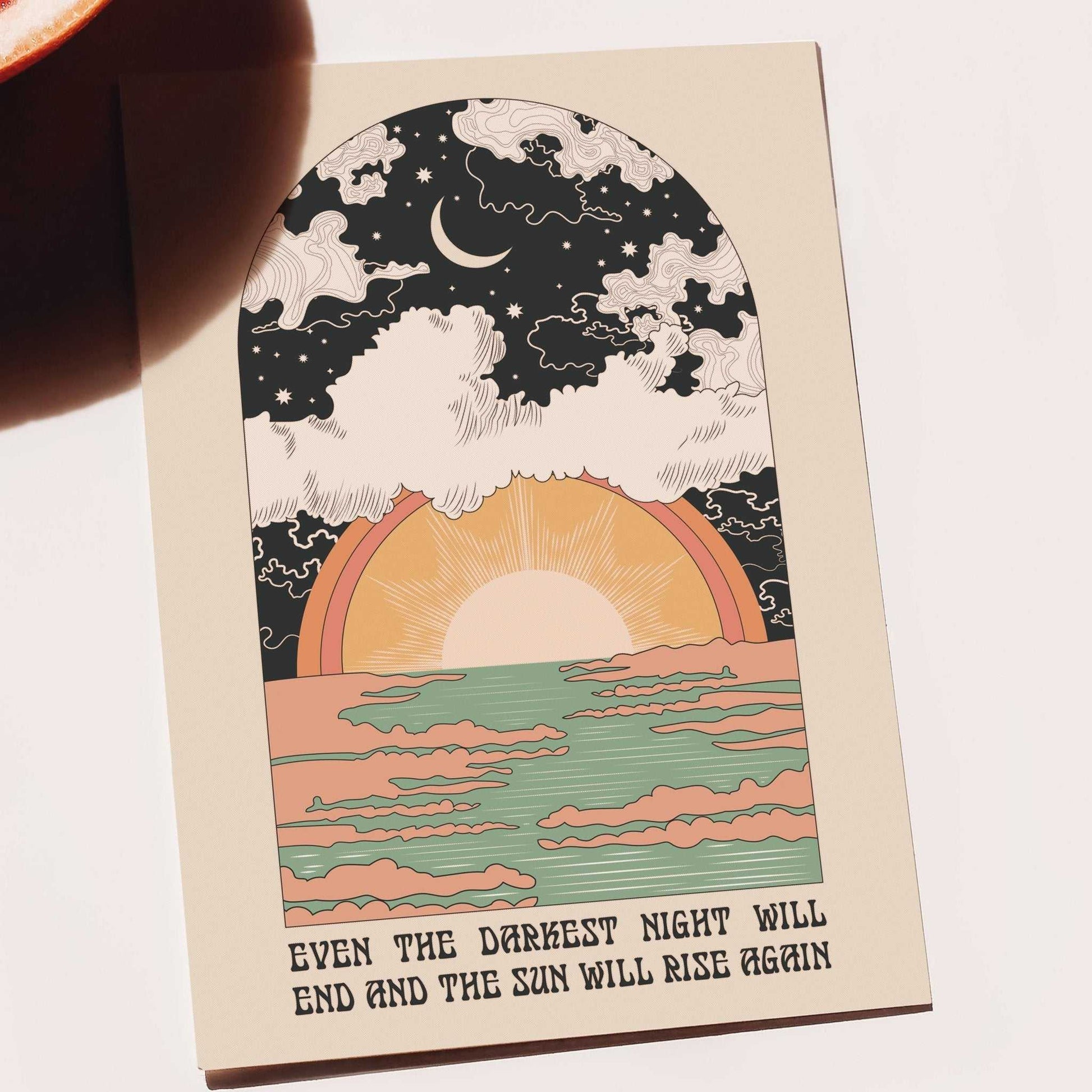 The Sun Will Rise Art Print - OMG KITTY