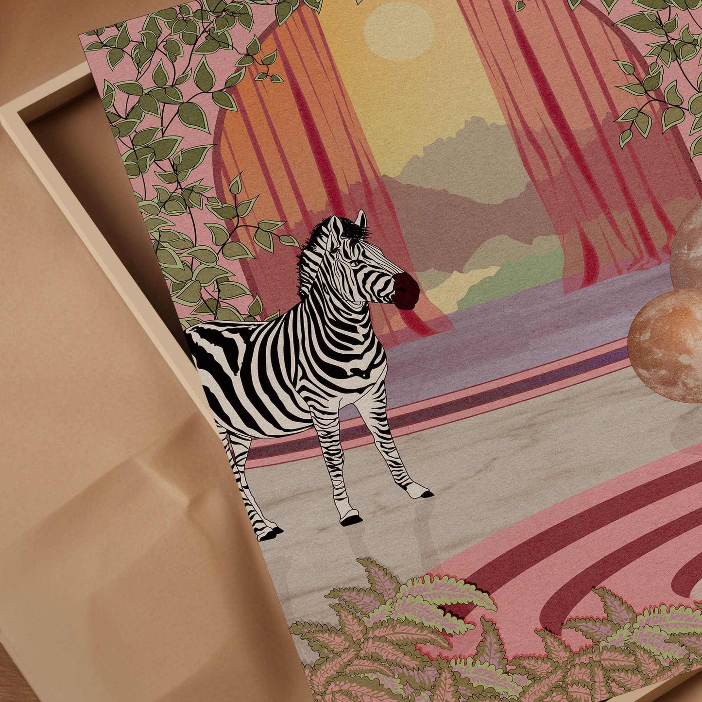 The Zebra Art Print - OMG KITTY