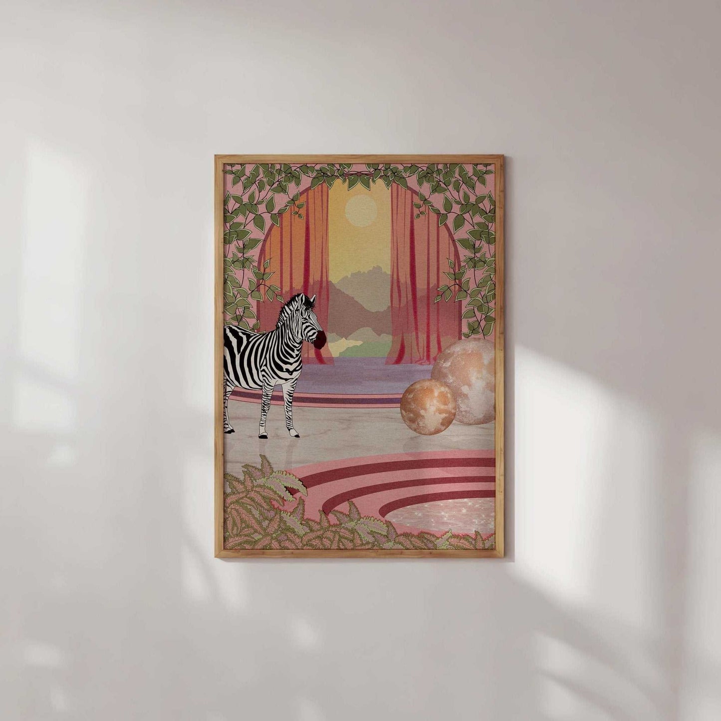 The Zebra Art Print - OMG KITTY