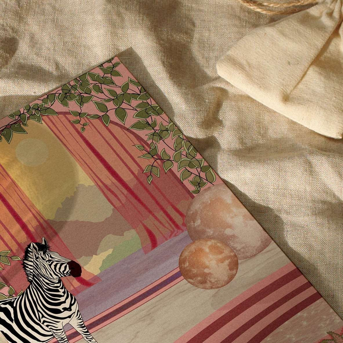 The Zebra Art Print - OMG KITTY