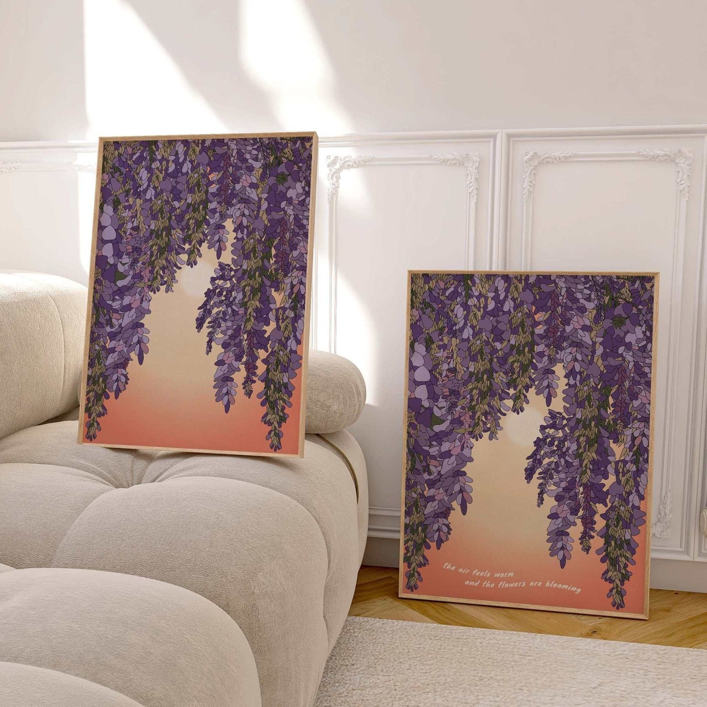 Wisteria and Sun Art Print - OMG KITTY
