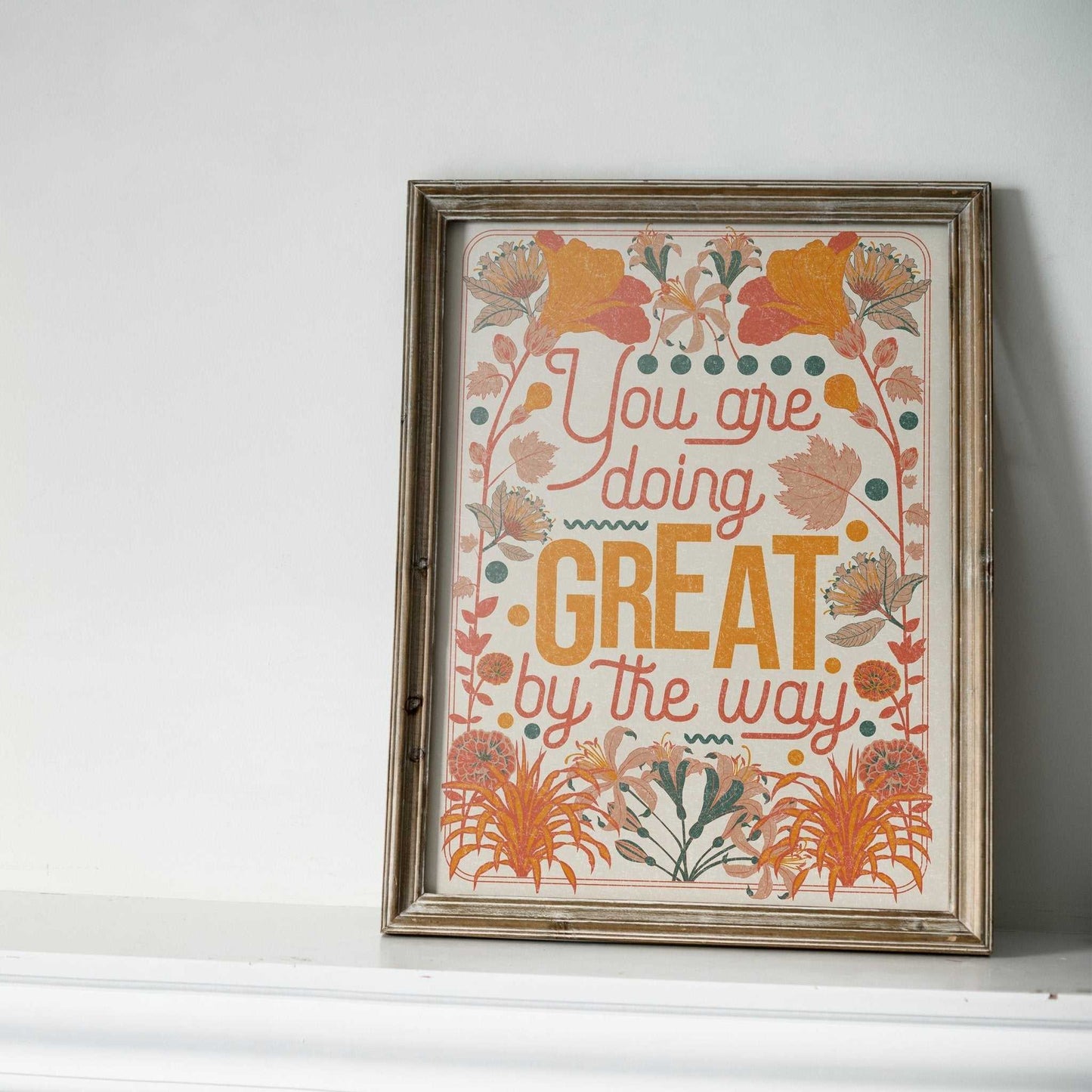 You Are Doing Great Art Print - OMG KITTY