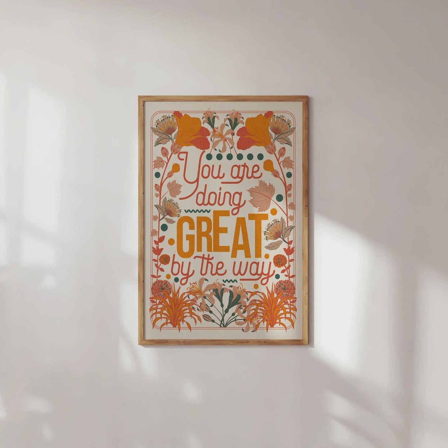 You Are Doing Great Art Print - OMG KITTY