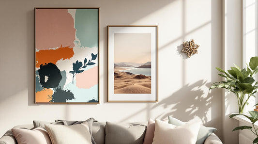 How to Style Wall Art with Asymmetry