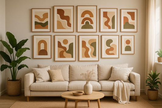 10 Boho Art Prints with Organic Shapes