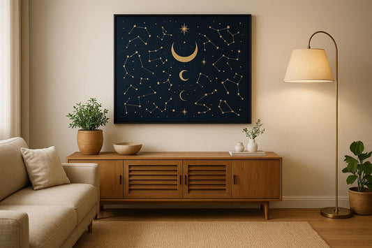 How to Style Celestial Zodiac Wall Art